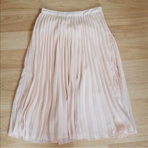 Light Pink A Line Skirt
